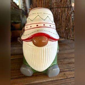 Pottery Barn Gnome Cookie Jar! BNIB